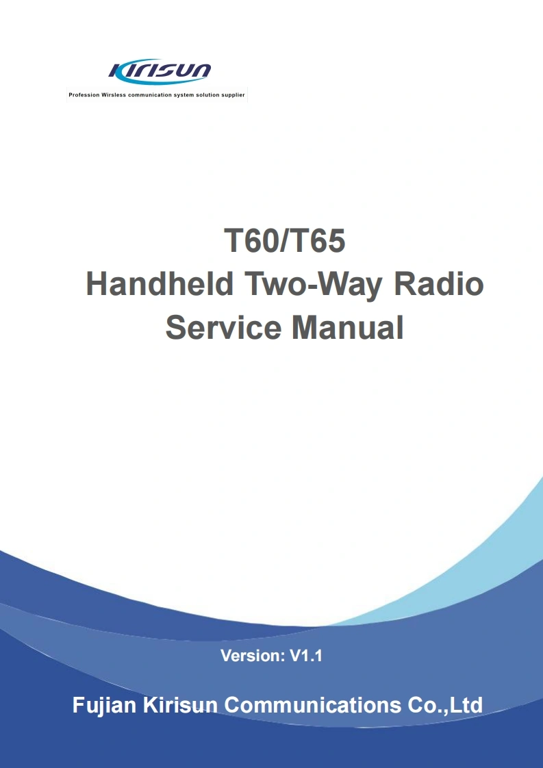 KIRISUN科立讯T60T65维修手册含电器原理图