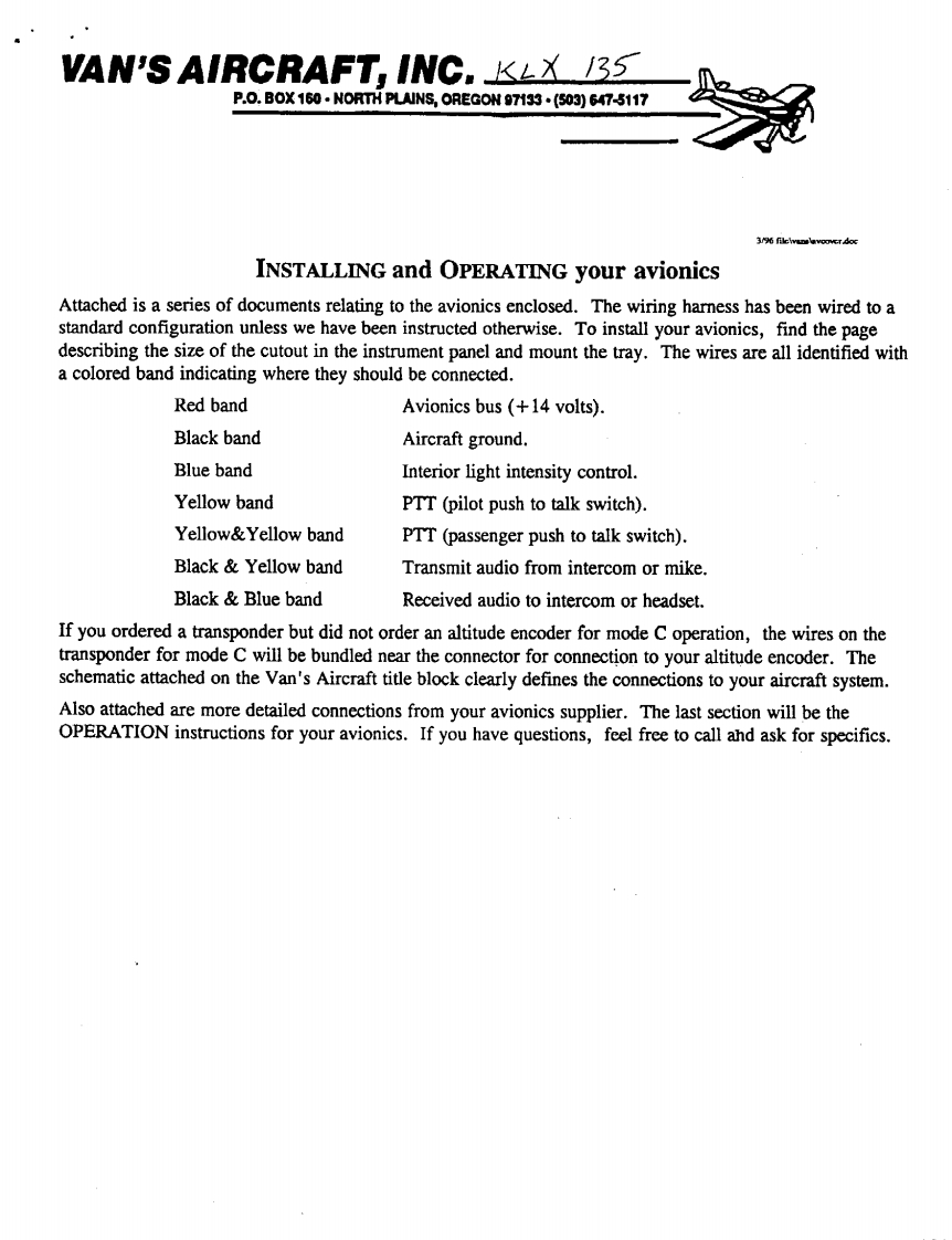 KLX135A_IM操作说明书手册