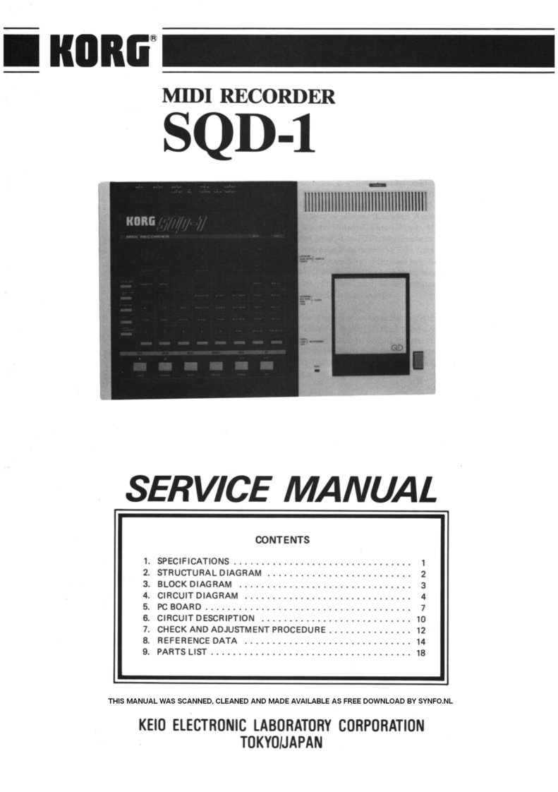 KORG_SQD-1_维修手册电器原理图