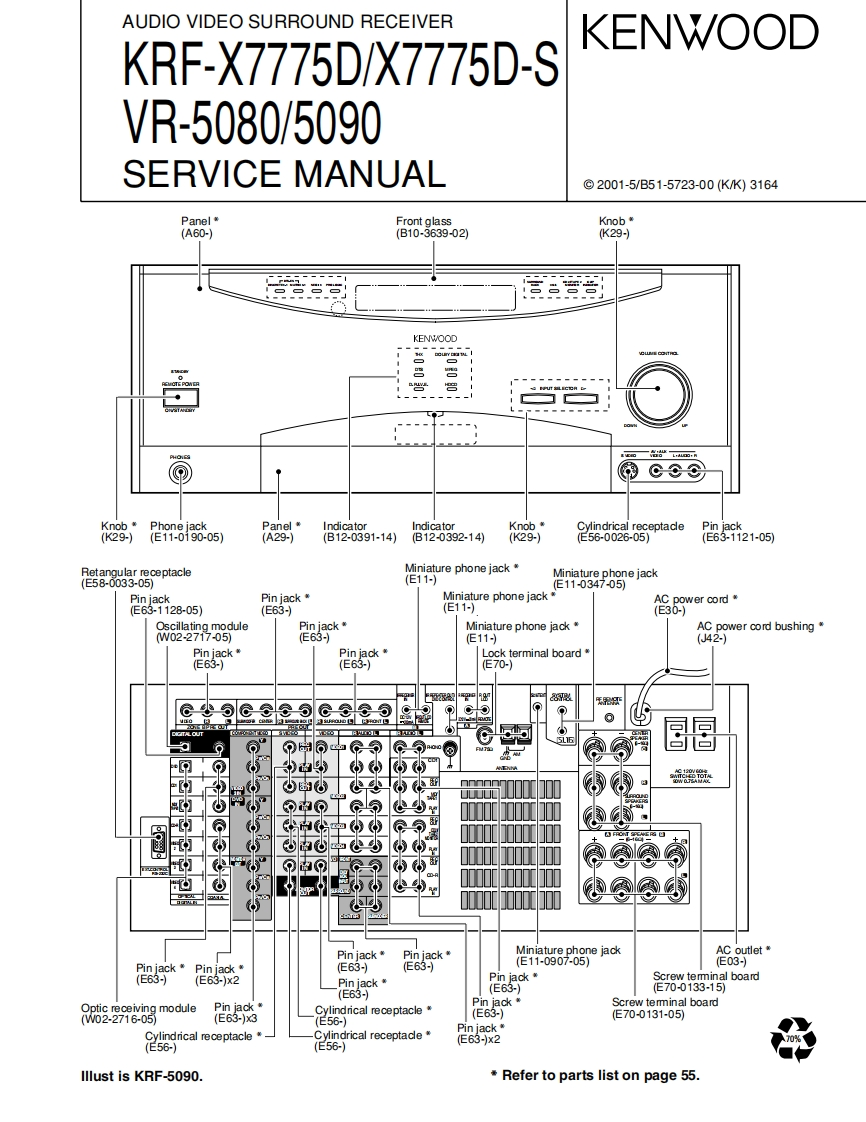 KRF-X7775D-KRF-X7775D-S-VR-5080-VR5090-Service-Manual维修操作说明书手册