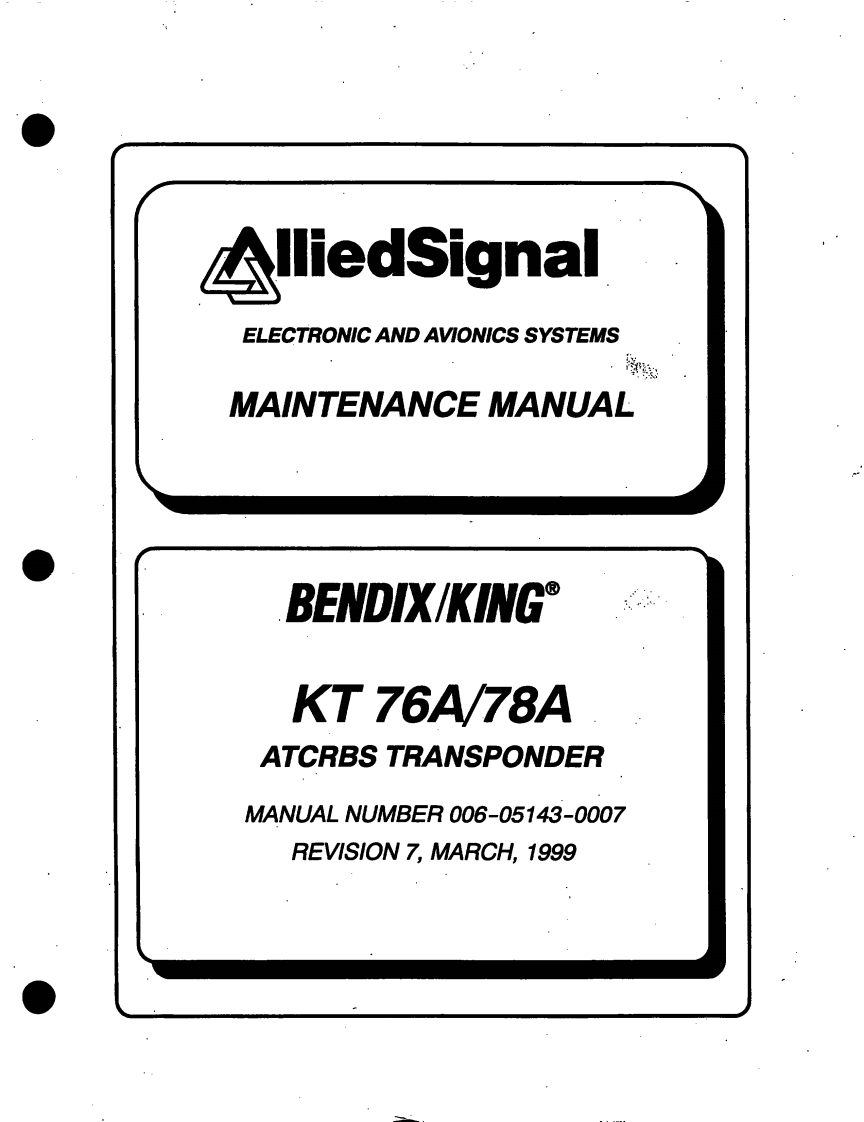 KT76A-78A_IM操作说明书手册SM维修说明书手册