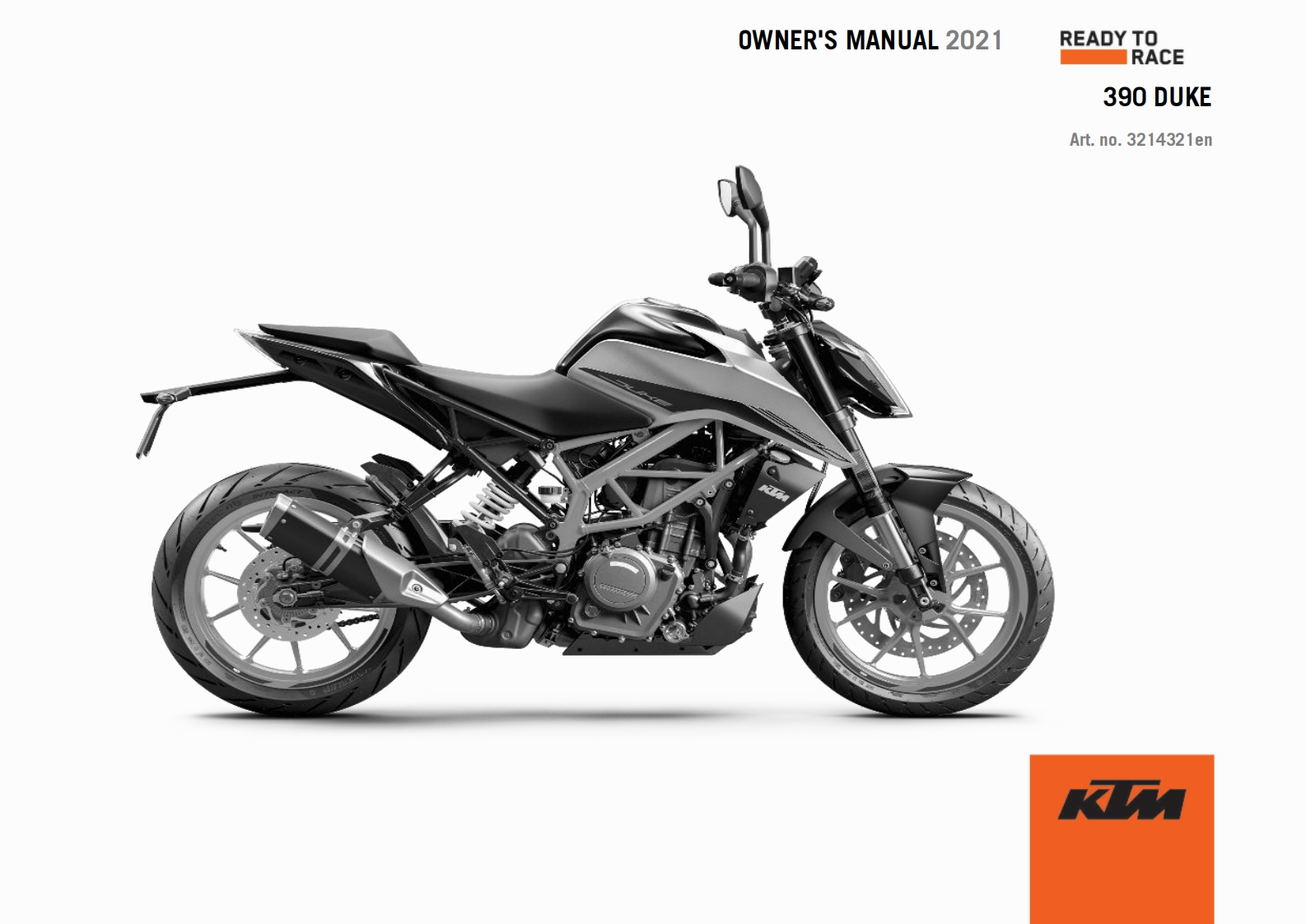 KTM-Duke-390-2021-manual摩托车驾驶与日常维护保养手册