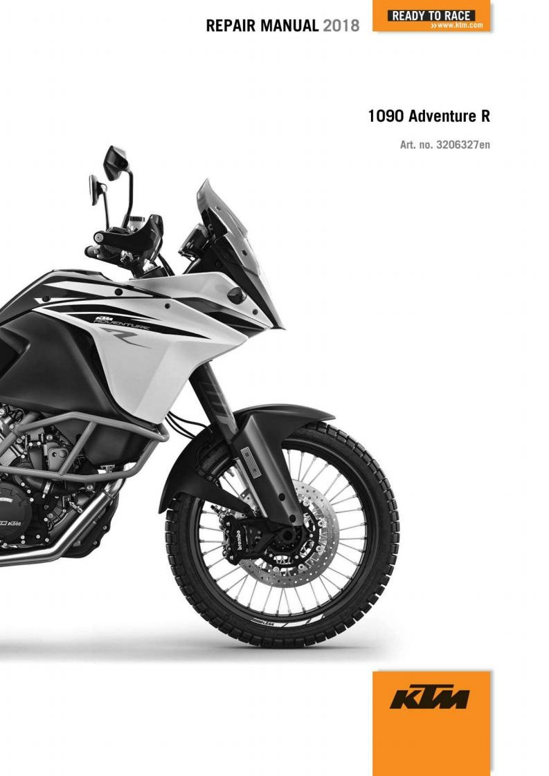 KTM摩托车1090-Adventure-R-Service-Manual维修手册