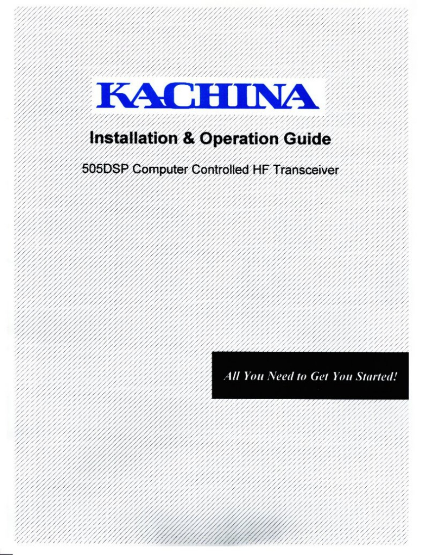 Kachina_505DSP_使用说明书手册
