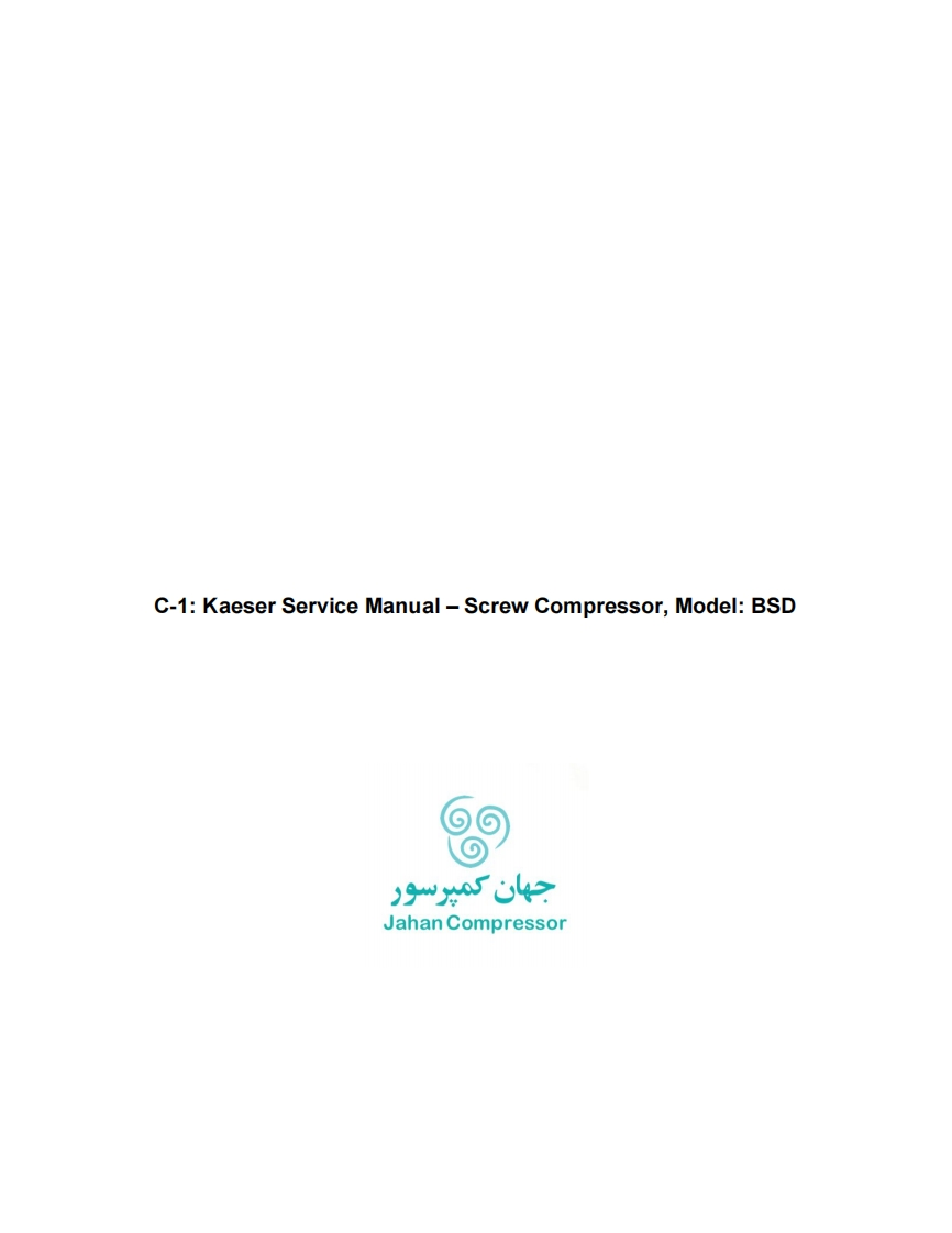 Kaeser-维修操作说明书手册-Screw-Compressor-Model-BSD-JahanCompressorCom