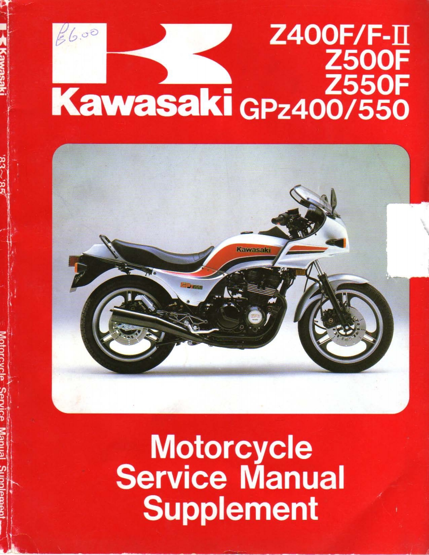 Kawasaki-GPZ550-service-manual-ENG驾驶与日常维修维护手册