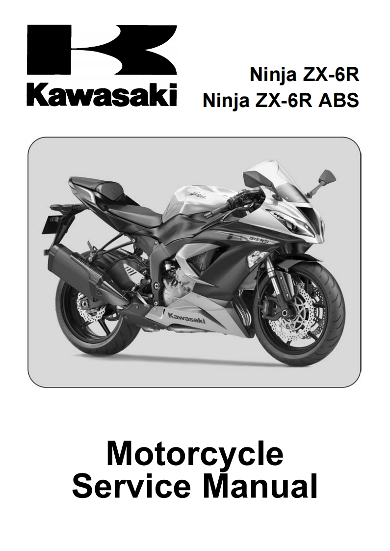 Kawasaki-Ninja-ZX6R-ZX636ED-ZX636FD-2013_(636)_Manuale-d’officina_eng驾驶与日常维修维护手册