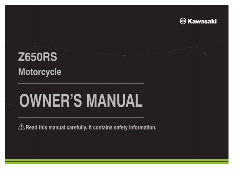 Kawasaki-Z650RS-Owners-Manual-2022摩托车驾驶与日常维护保养手册