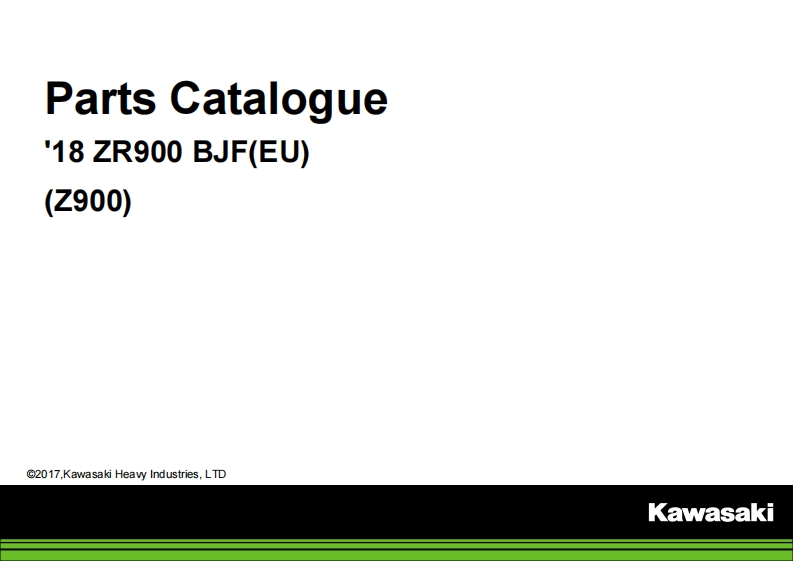 Kawasaki_ZR900-BJF_parts-catalogue驾驶与日常维修维护手册