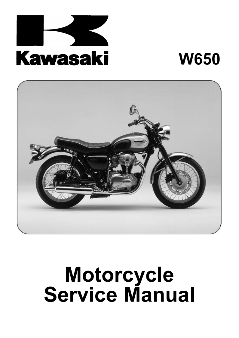 Kawasaki_w650_service_manual维修维护手册