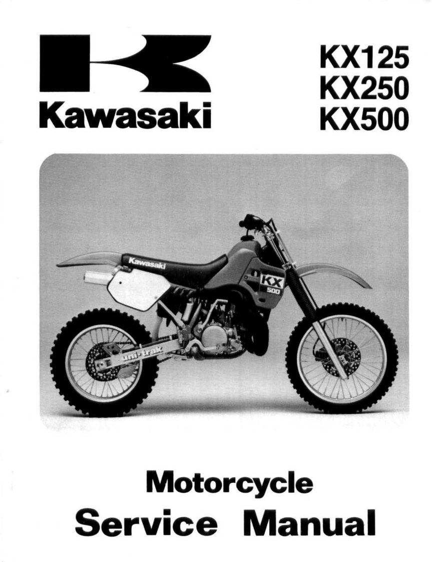 Kawasaki川崎_Kx500_Service_Manual_Repair_1988-2004_Kx_500维修手册