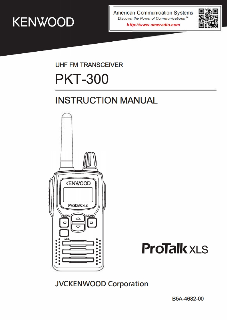 Kenwood-PKT-300K-操作说明书手册