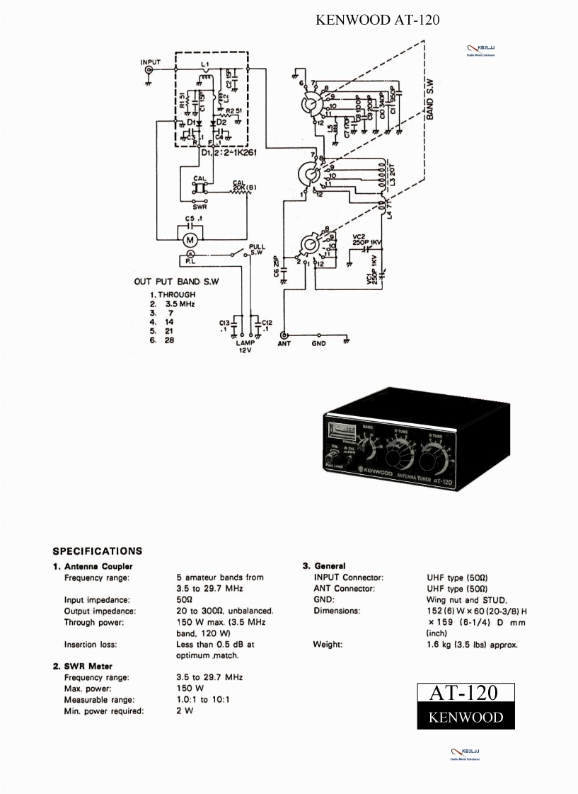 Kenwood_AT-120_维修说明书图册