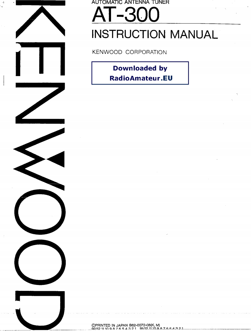 Kenwood_AT-300_user操作说明书手册