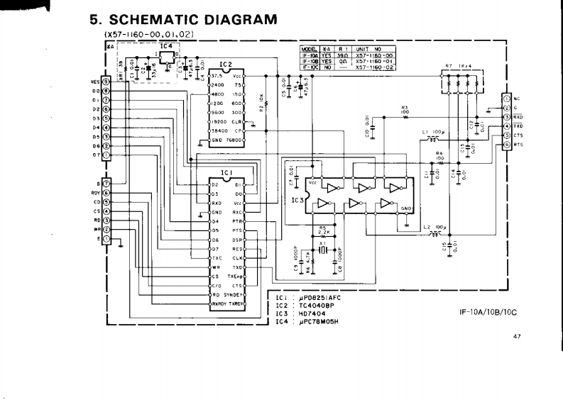 Kenwood_IF-10A_IF-10B_IF-10C_电器原理图