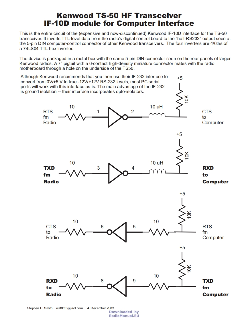Kenwood_IF-10D_电器原理图