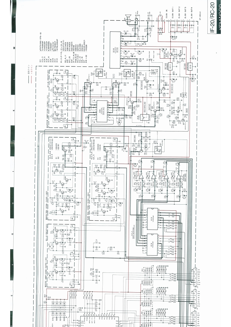 Kenwood_IF-20_Schematic电器原理图