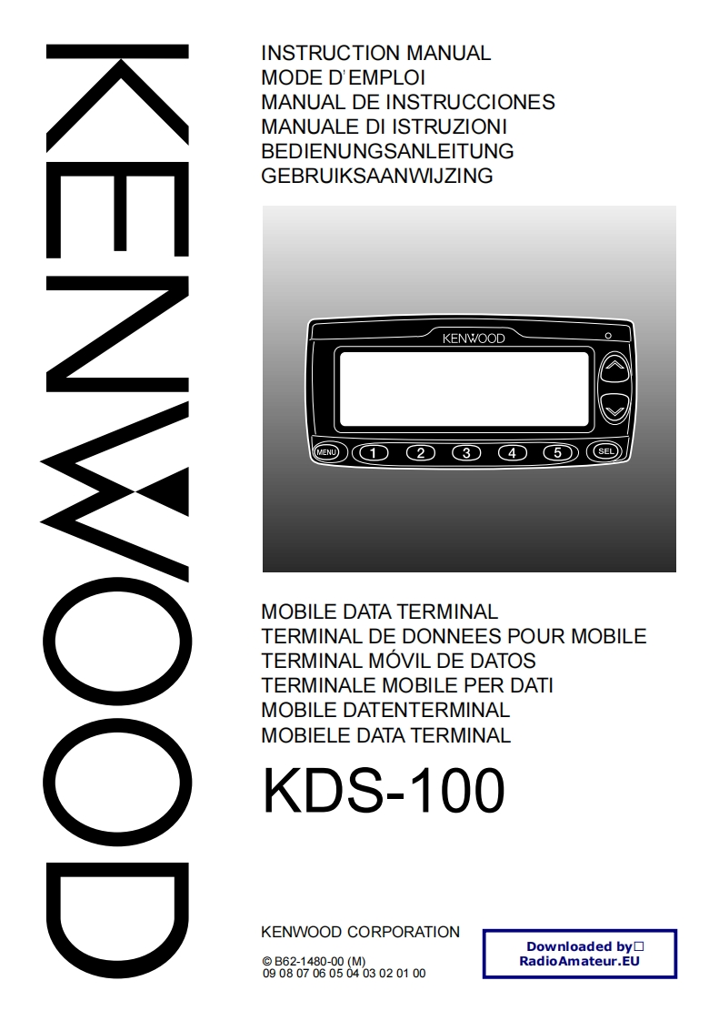 Kenwood_KDS-100_user操作说明书手册