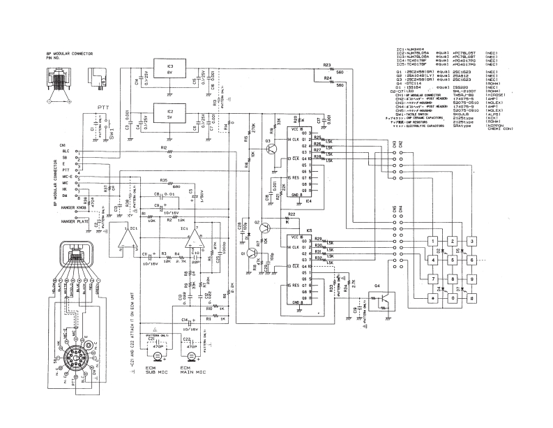 Kenwood_KMC-28_电器原理图