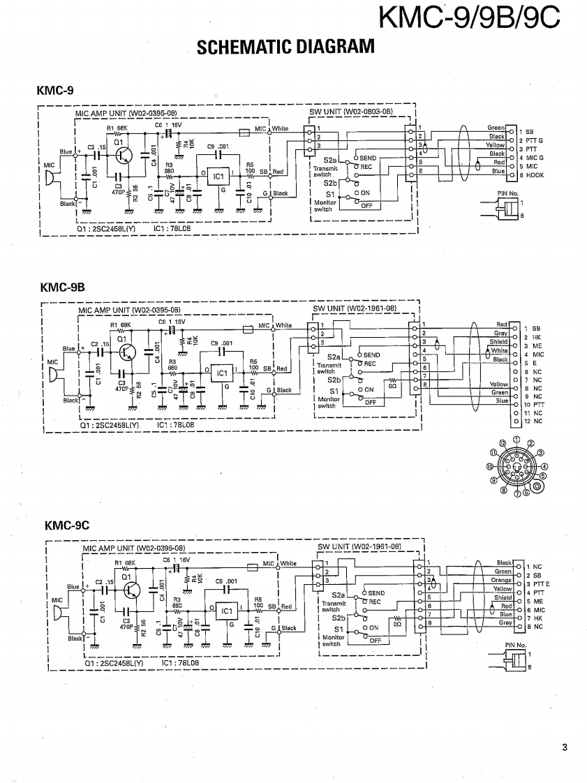 Kenwood_KMC-9_电器原理图