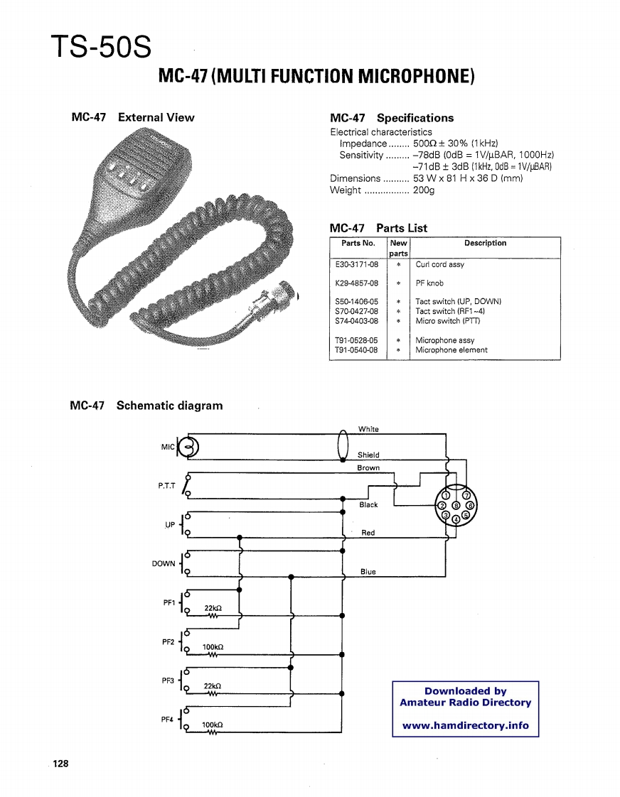 Kenwood_MC-47_电器原理图