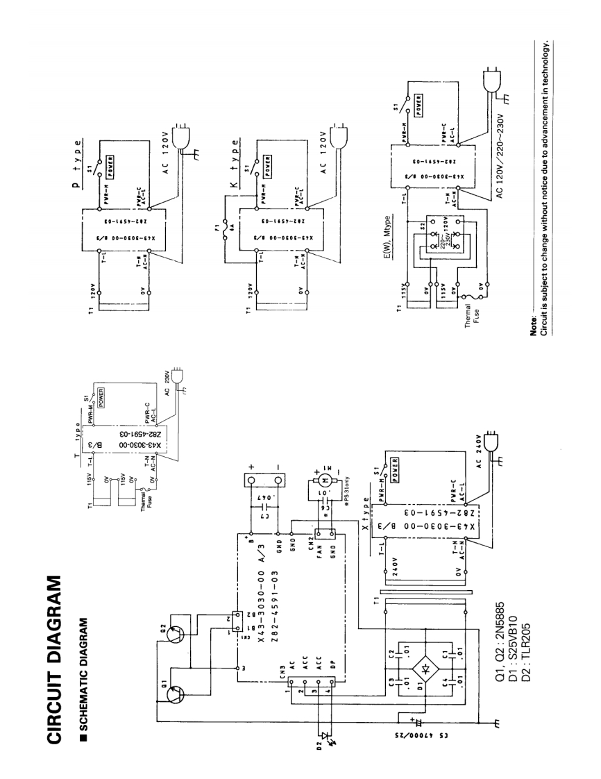 Kenwood_PS-31_PS-52_电器原理图