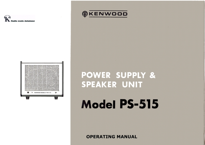 Kenwood_PS-515_user操作说明书手册