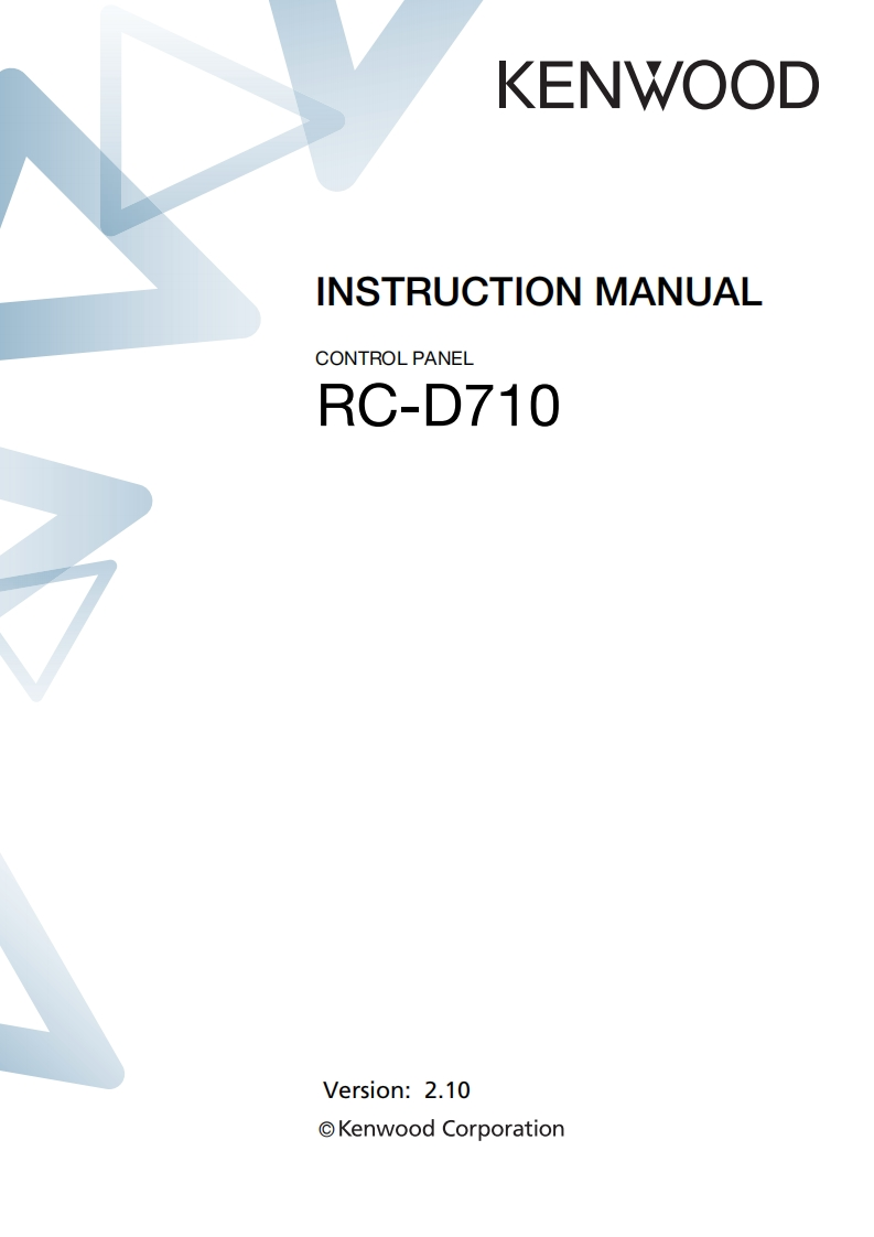 Kenwood_RC-D710_user操作说明书手册-找手册网
