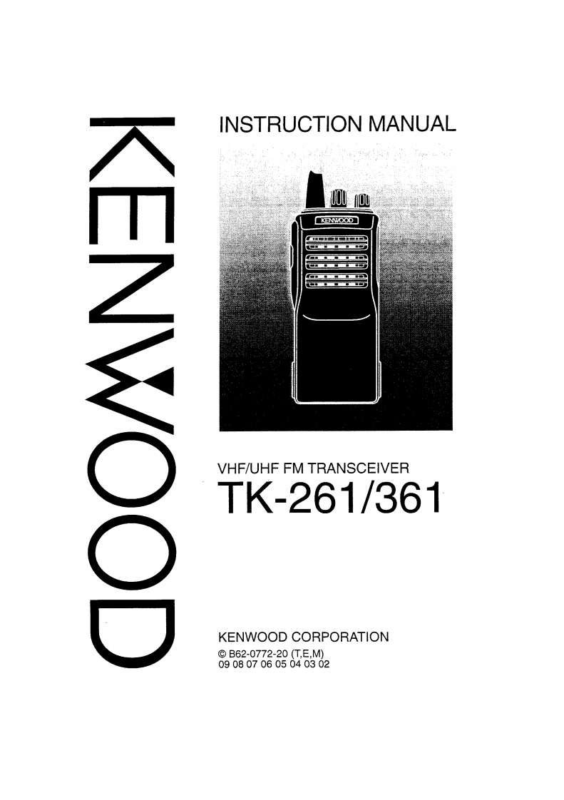 Kenwood_TK-261_TK-361_使用说明书手册