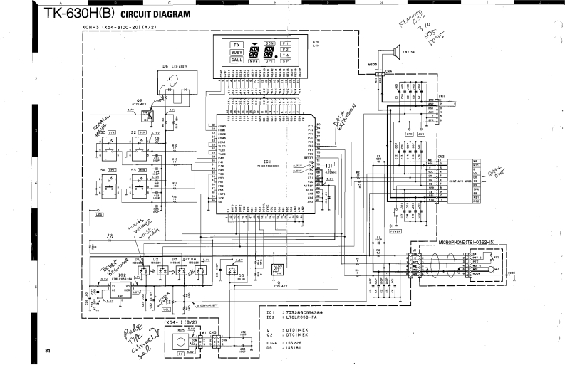 Kenwood_TK-630B_H_参考电器原理图_1993
