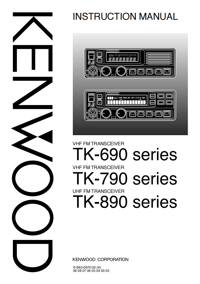 Kenwood_TK-690_TK-790_TK-890_使用说明书手册-找手册网