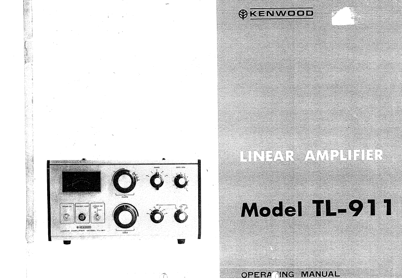 Kenwood_TL-911_user操作说明书手册
