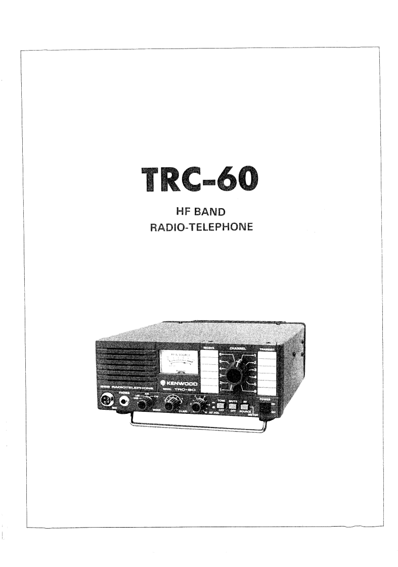 Kenwood_TRC-60_维修维护电器原理图手册