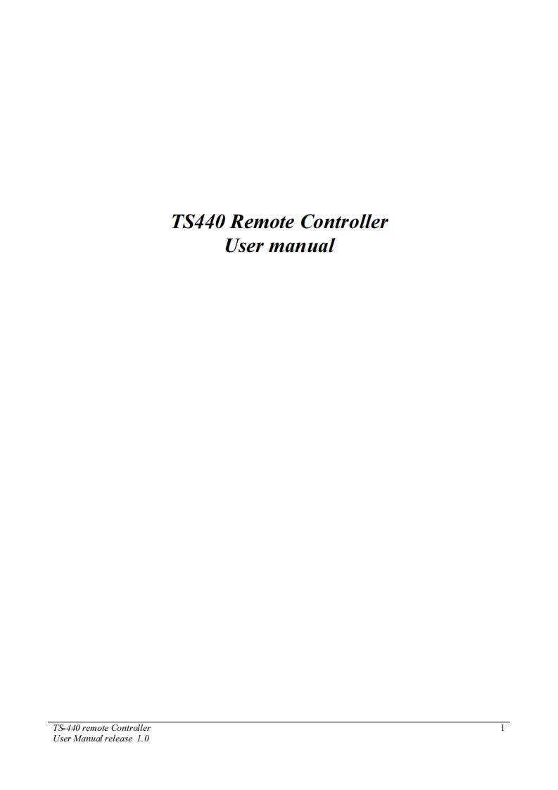 Kenwood_TS-440_IC-10_user操作说明书手册