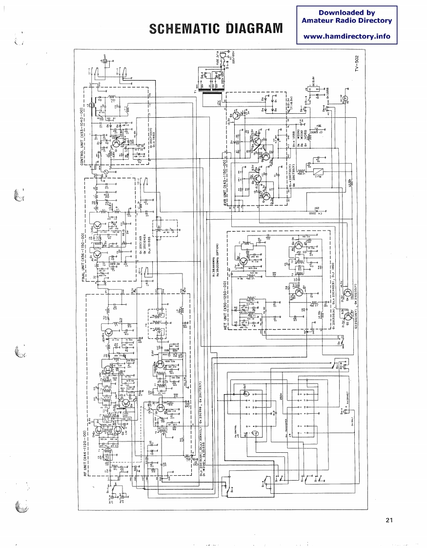 Kenwood_TV-502_电器原理图