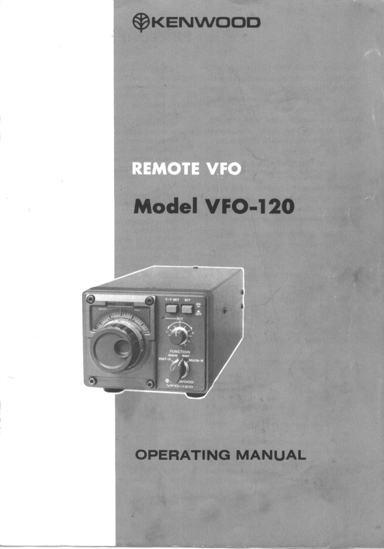 Kenwood_VFO-120_user操作说明书手册