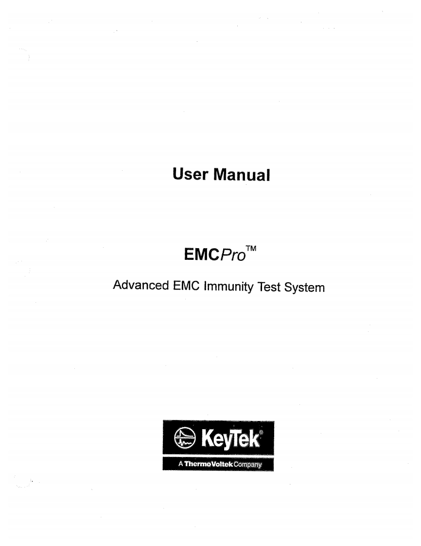 KeyTek--EMCPro--user--ID12745维修操作说明书手册