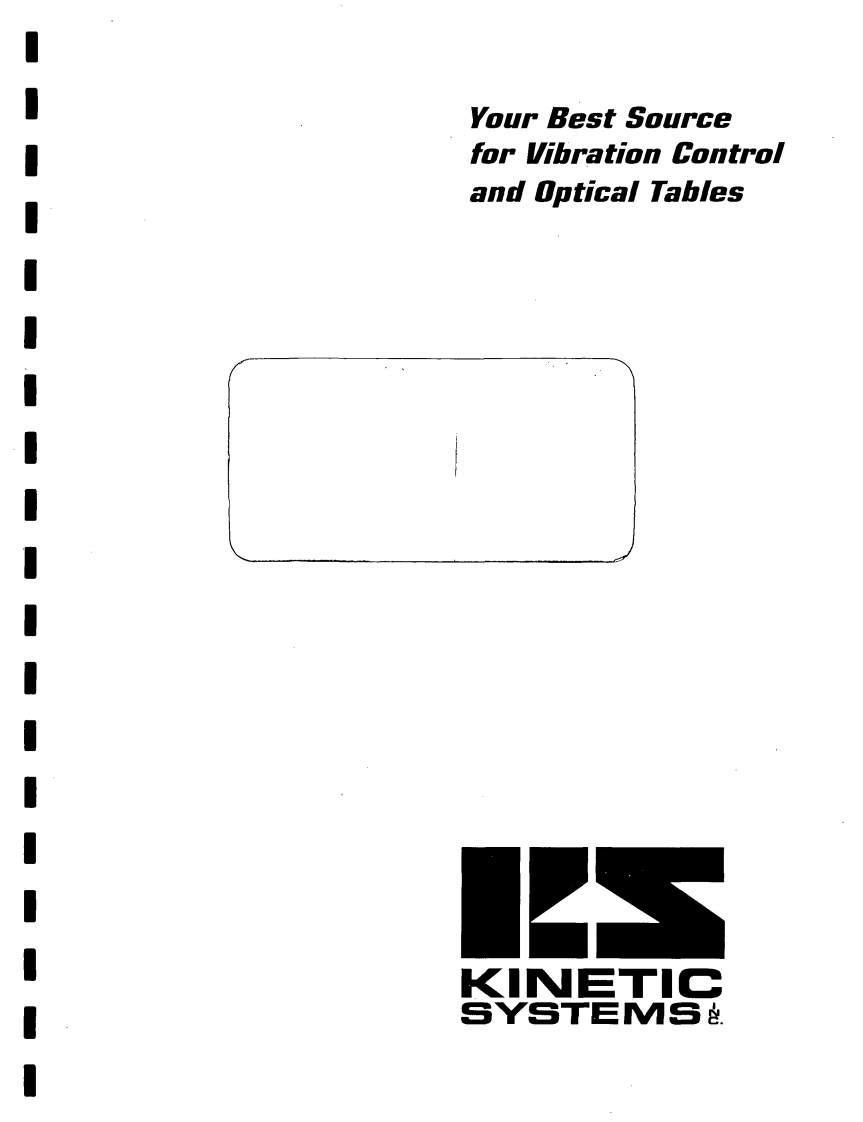 Kinetic_Systems_vibraplane_isolation_workbench_操作说明书手册