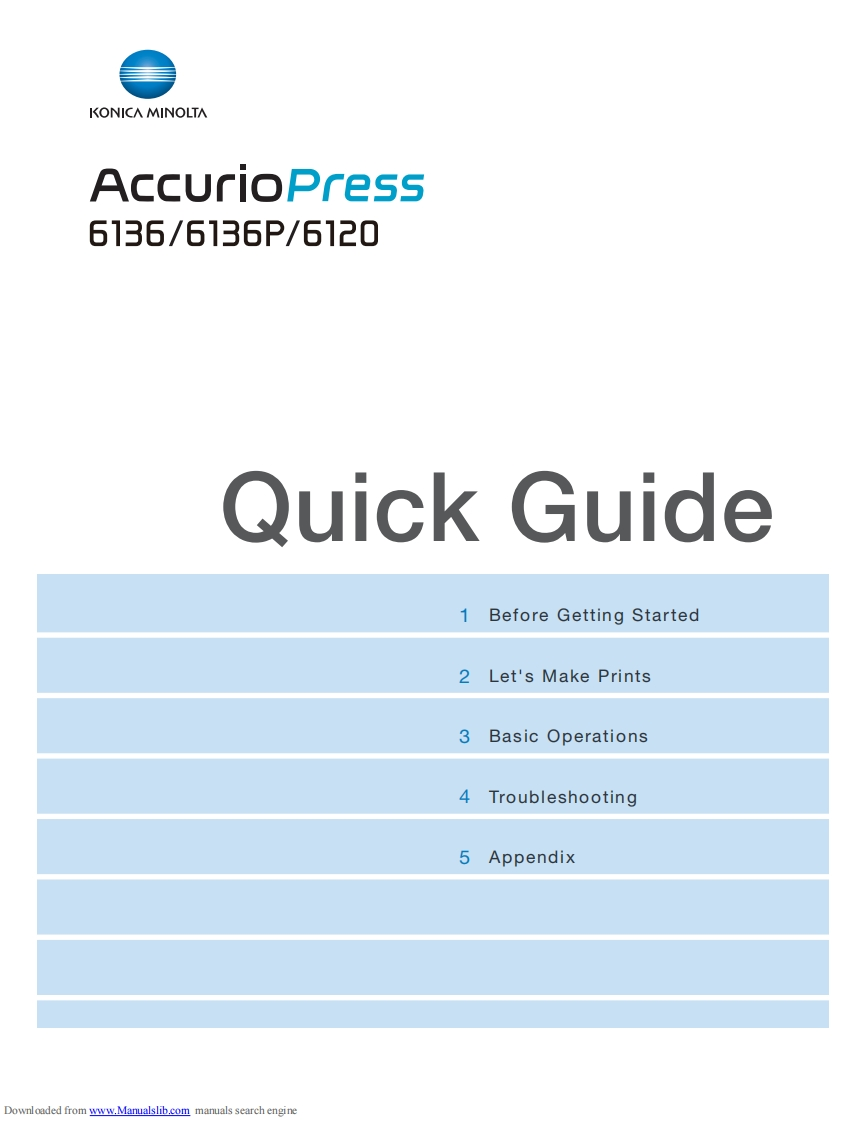 Konica-accuriopress-6136-seris-操作说明书手册