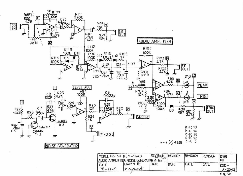 Korg_MS-50_Service_Manual维修服务手册含电器原理图