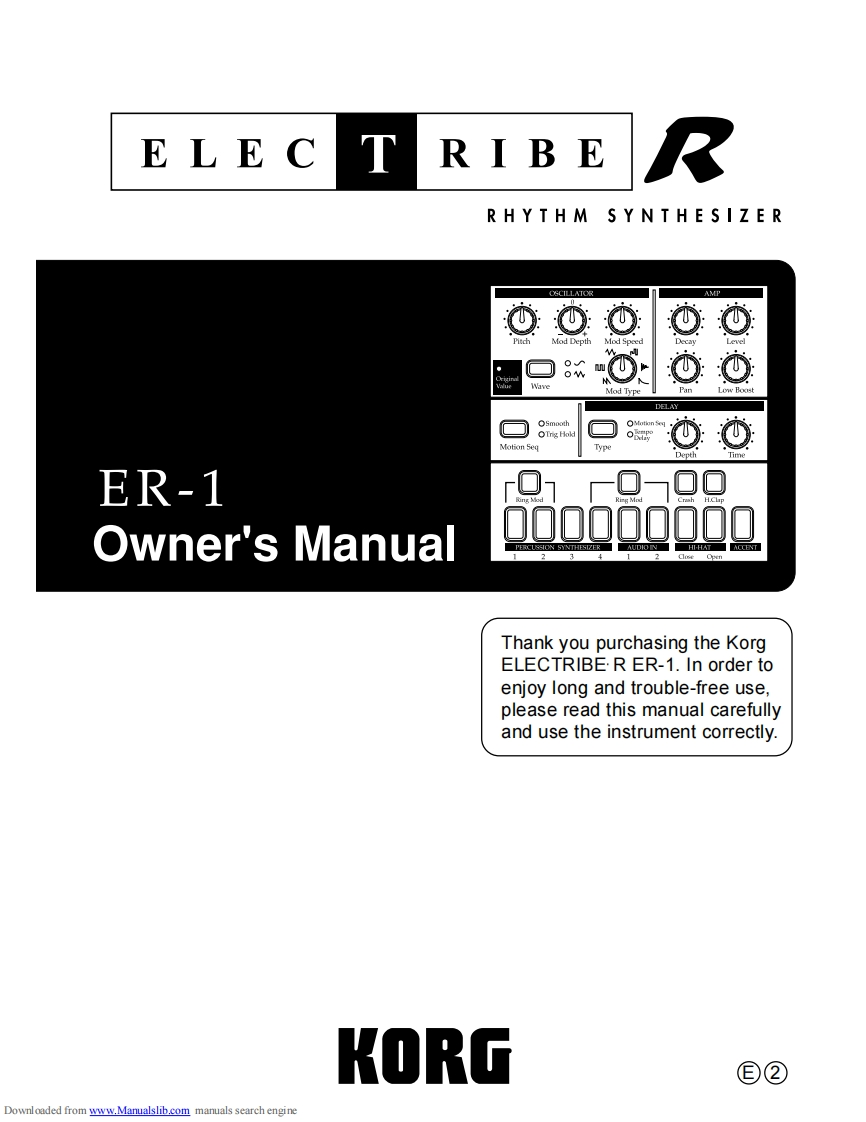 Korg_er1操作说明书手册