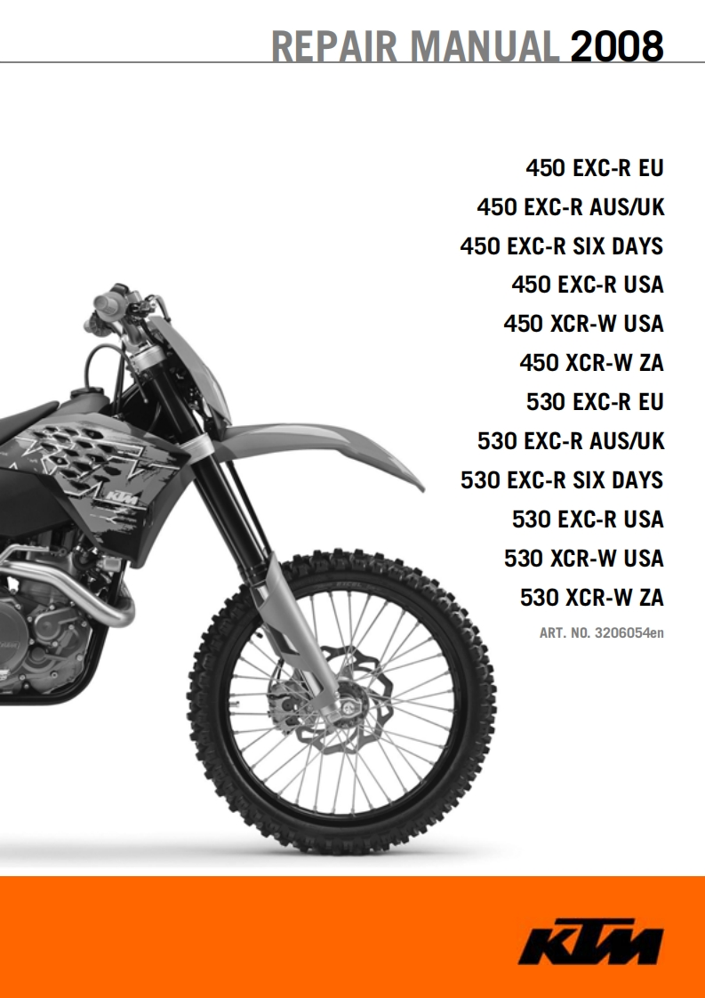 Ktm_530exc_XC4_Repair_Manual维修手册_English