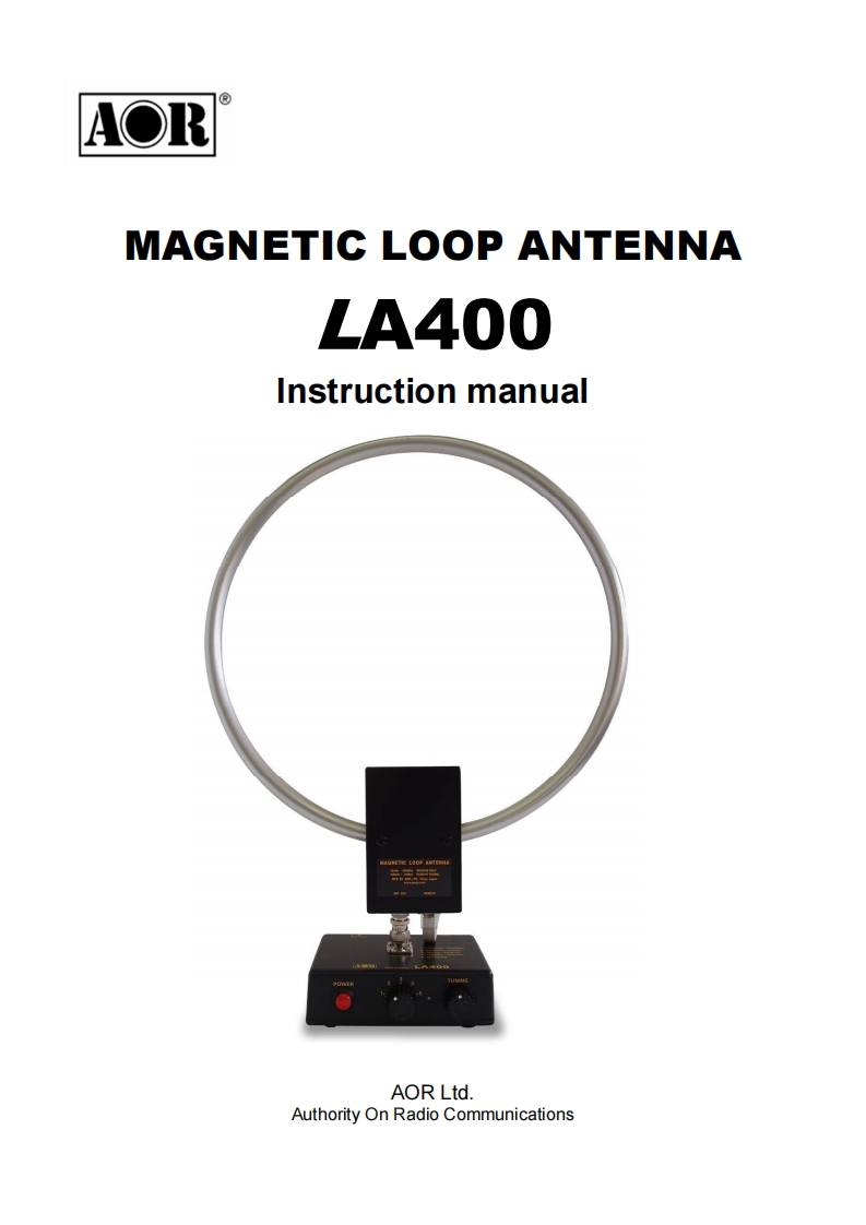 LA400_用户说明书手册