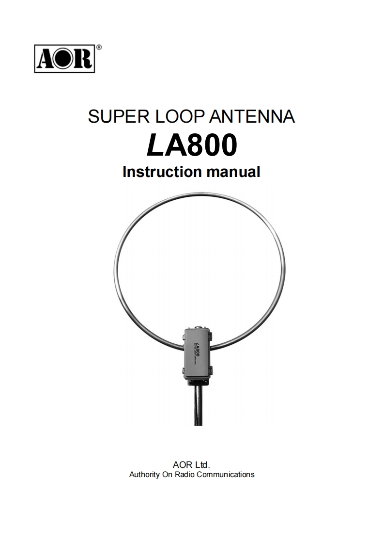 LA800_操作说明书手册