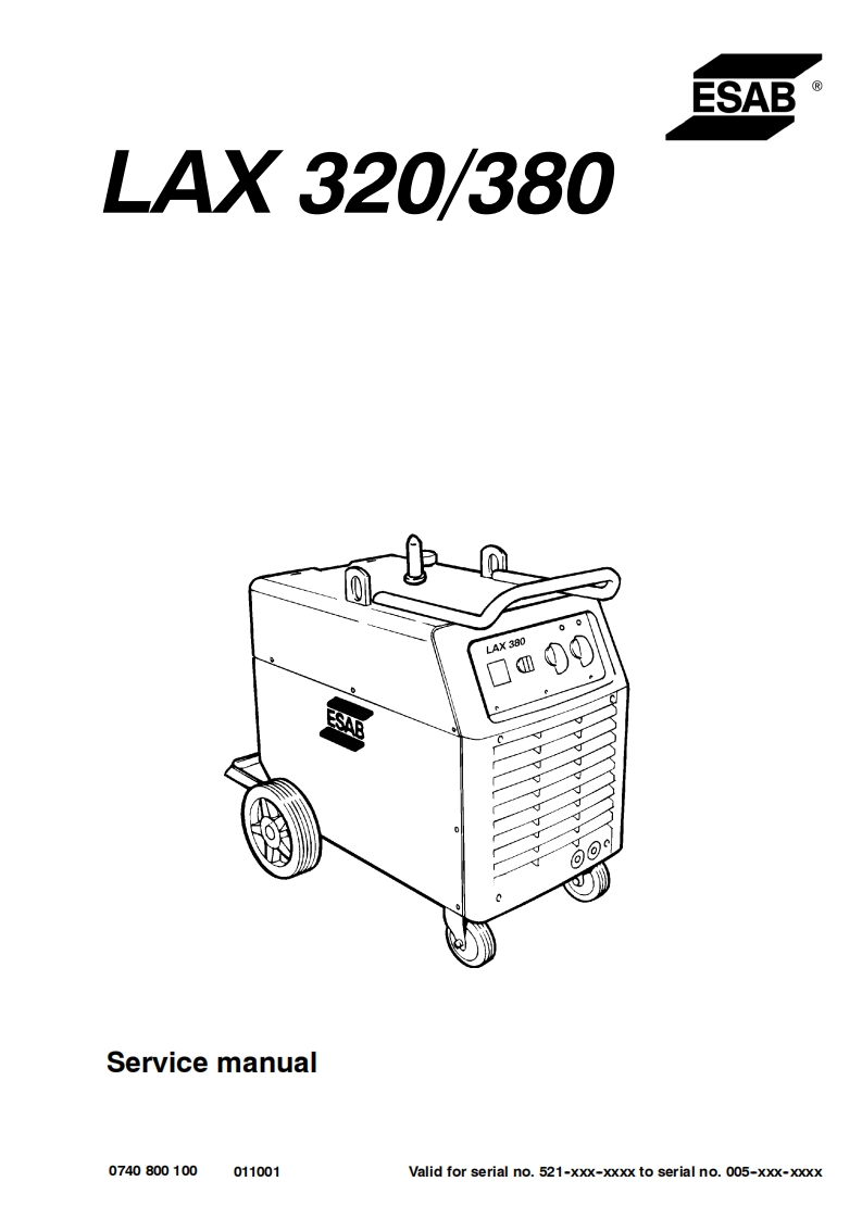 LAX320-LAX380维修手册