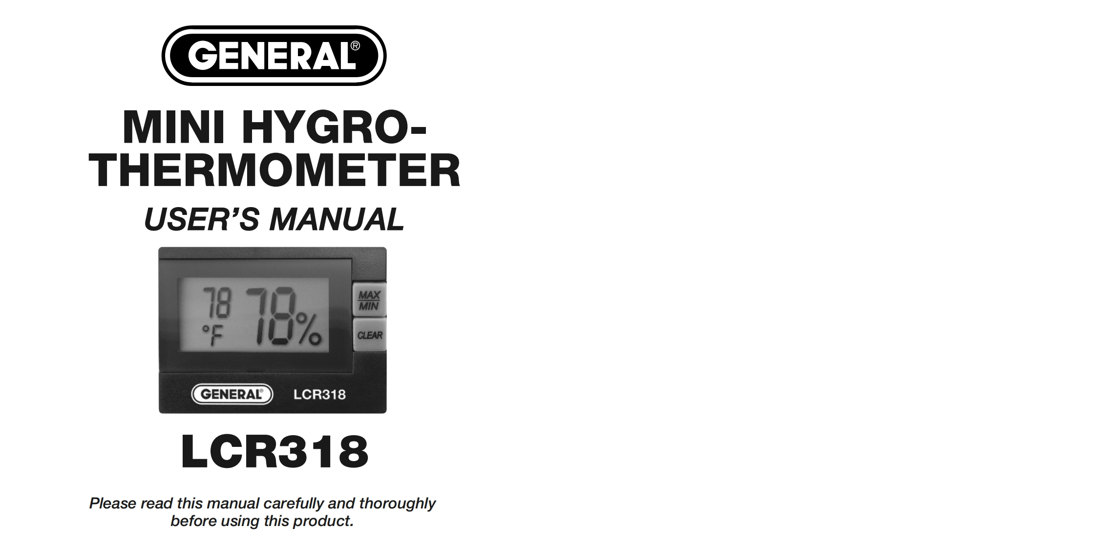 LCR318_使用说明书手册指南AUL