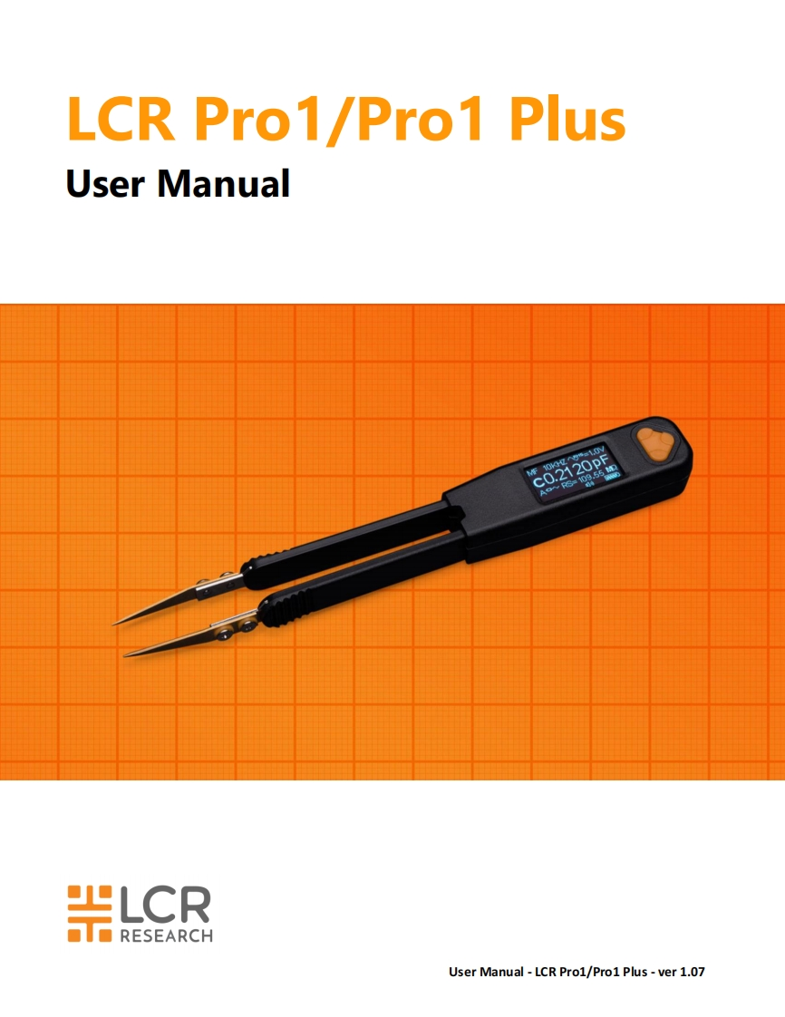 LCR_Pro1_操作说明书手册_version1.07