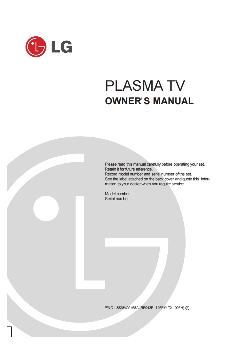 LG-RT-PDX11-Plasma-TV-User-Manual操作说明书手册新质力文库 - 聚焦新质生产力发展的数字化知识库_行业洞察 / 理论成果 / 实践指南免费下载新质力文库