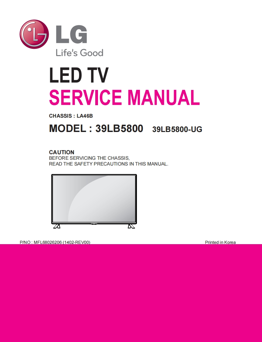 LG39LB5800LEDTV(ChassisLA46B)维修手册电气原理图