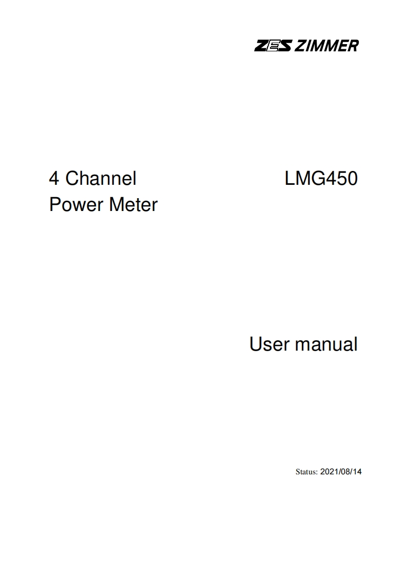 LMG450_使用说明书手册_EN